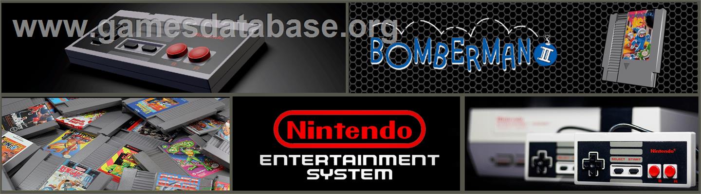 Bomberman 2 - Nintendo NES - Artwork - Marquee