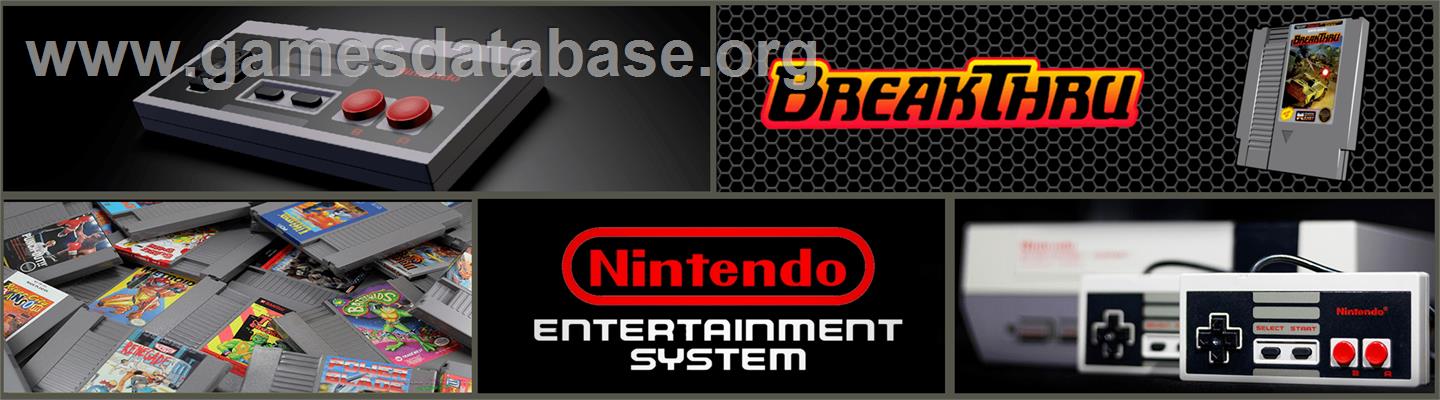 Breakthru - Nintendo NES - Artwork - Marquee