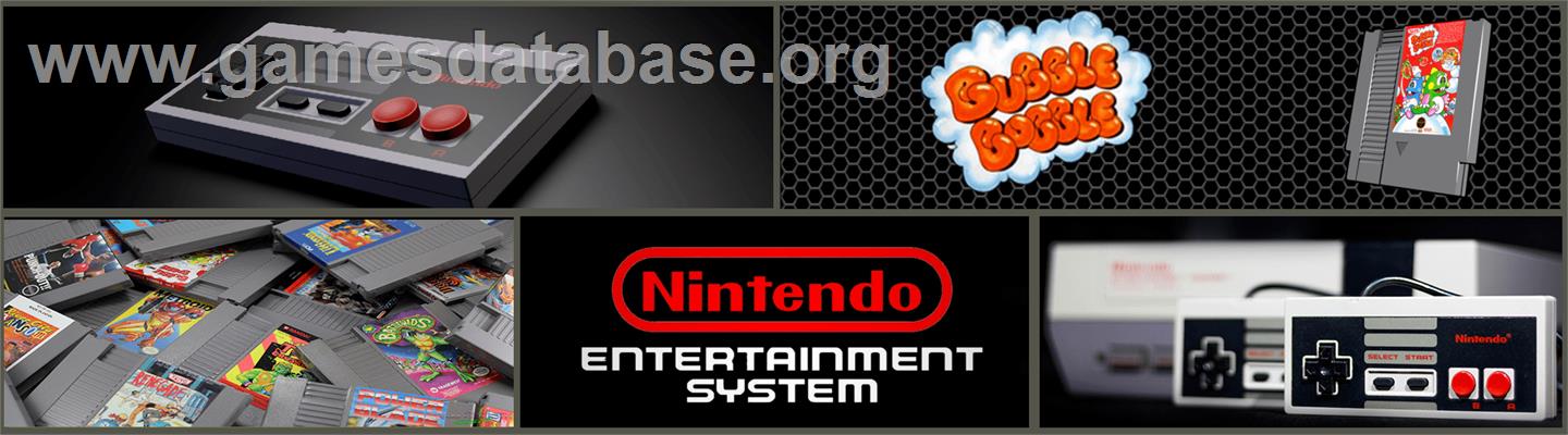 Bubble Bobble - Nintendo NES - Artwork - Marquee