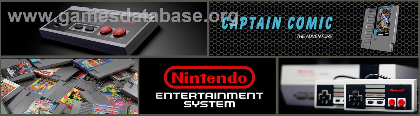 Captain Comic - The Adventure - Nintendo NES - Artwork - Marquee