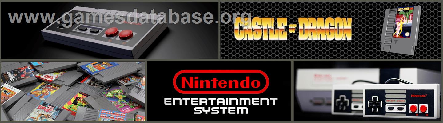 Castle of Dragon - Nintendo NES - Artwork - Marquee