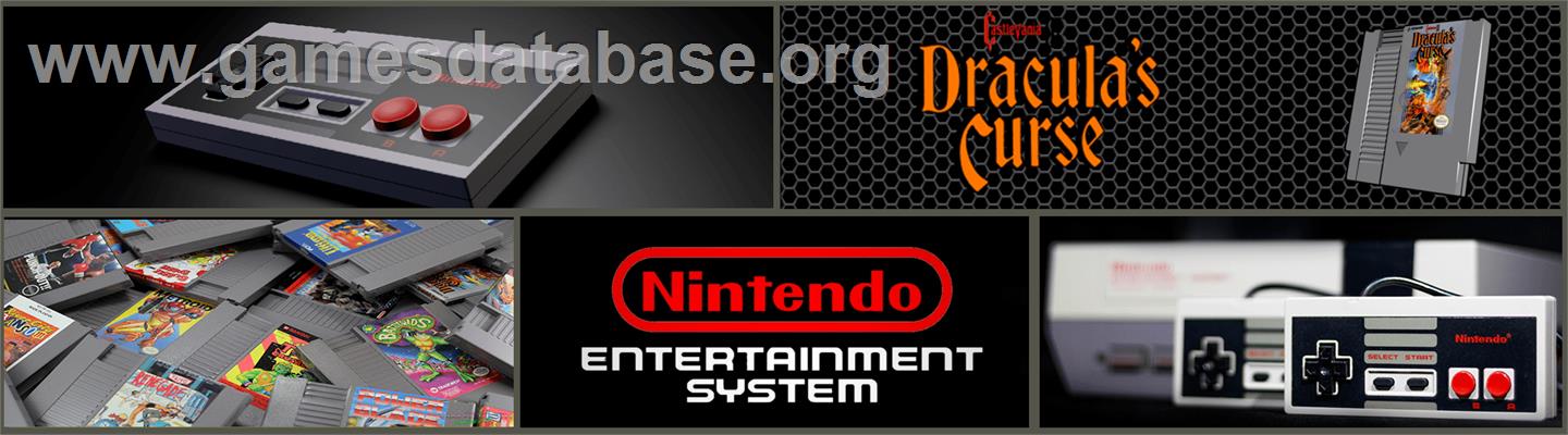 Castlevania III: Dracula's Curse - Nintendo NES - Artwork - Marquee
