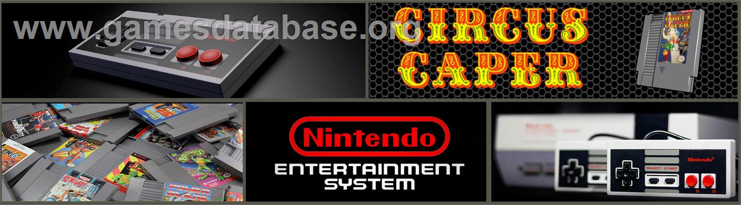 Circus Caper - Nintendo NES - Artwork - Marquee