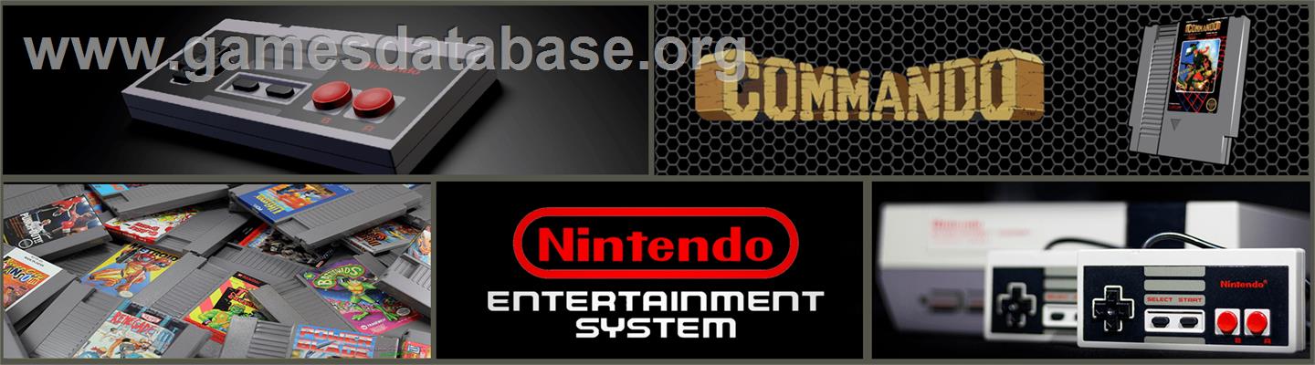 Commando - Nintendo NES - Artwork - Marquee