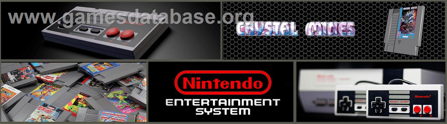 Crystal Mines - Nintendo NES - Artwork - Marquee