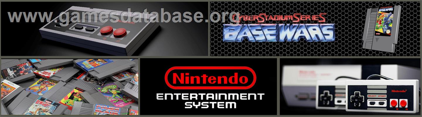 Cyber Stadium Series - Base Wars - Nintendo NES - Artwork - Marquee
