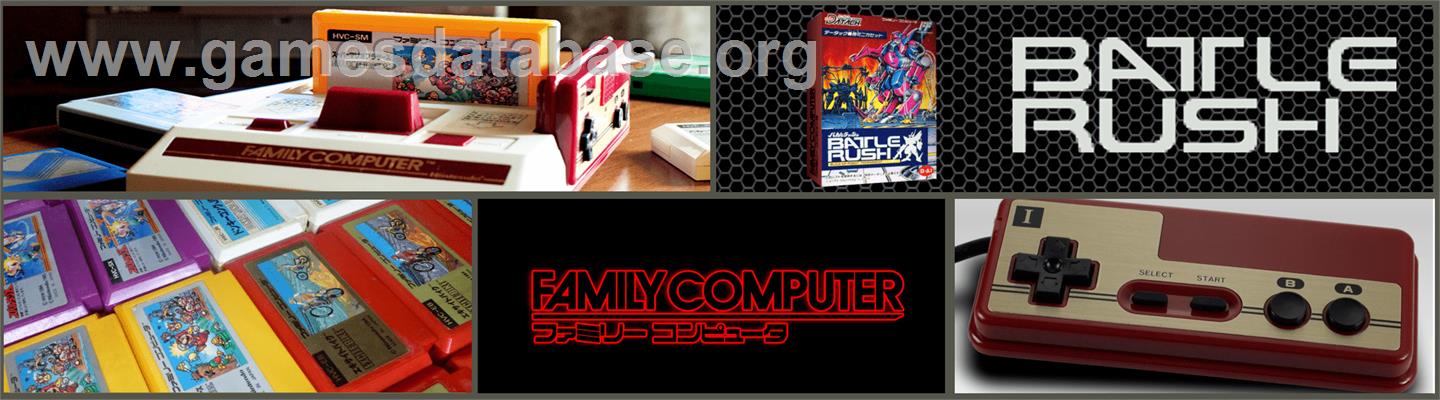 Datach - Battle Rush - Build Up Robot Tournament - Nintendo NES - Artwork - Marquee