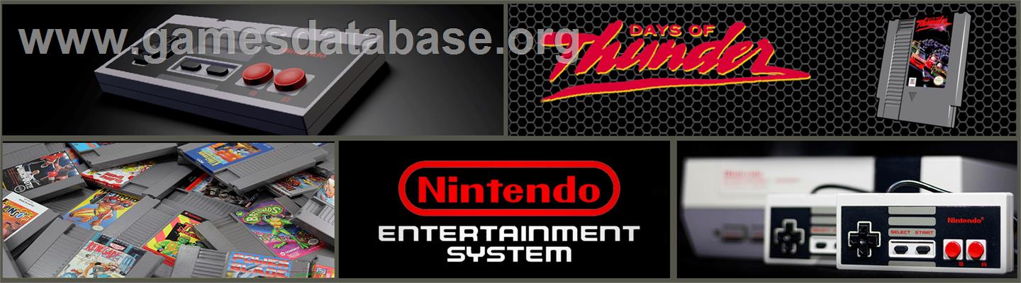 Days of Thunder - Nintendo NES - Artwork - Marquee