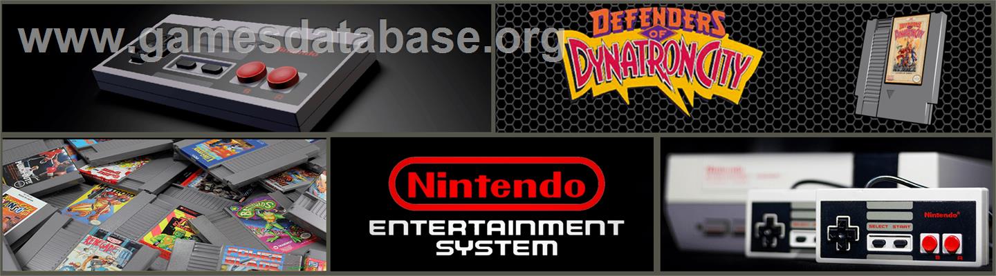 Defenders of Dynatron City - Nintendo NES - Artwork - Marquee