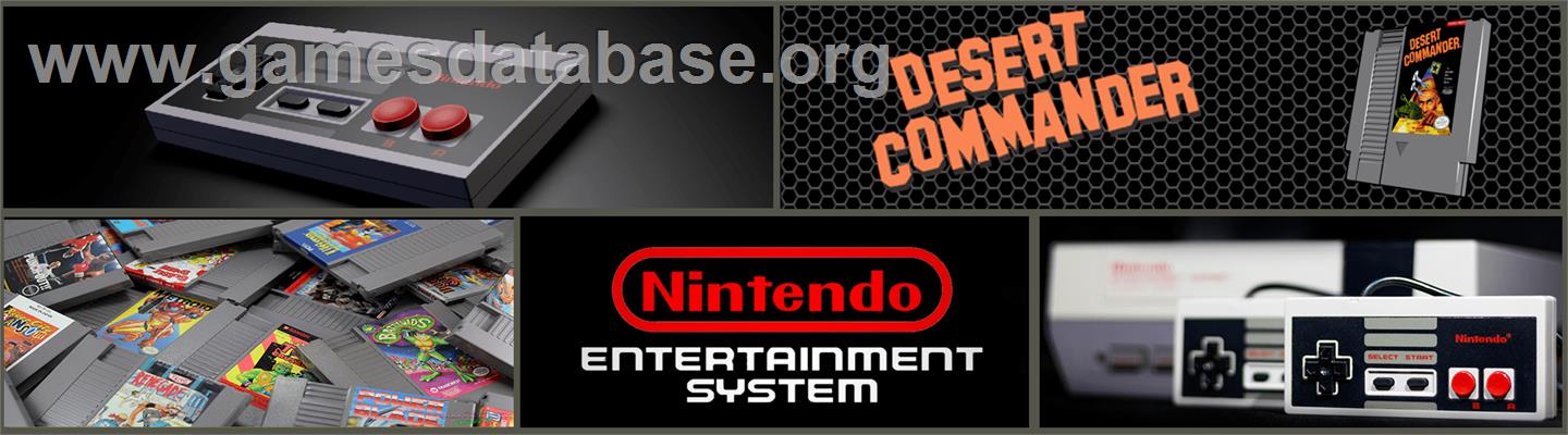 Desert Commander - Nintendo NES - Artwork - Marquee