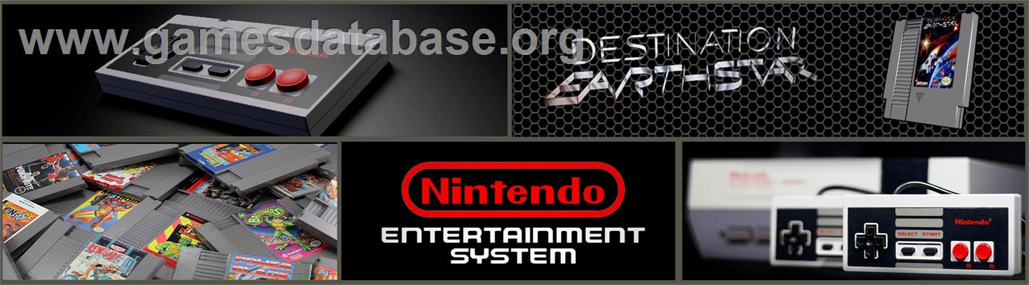 Destination Earthstar - Nintendo NES - Artwork - Marquee