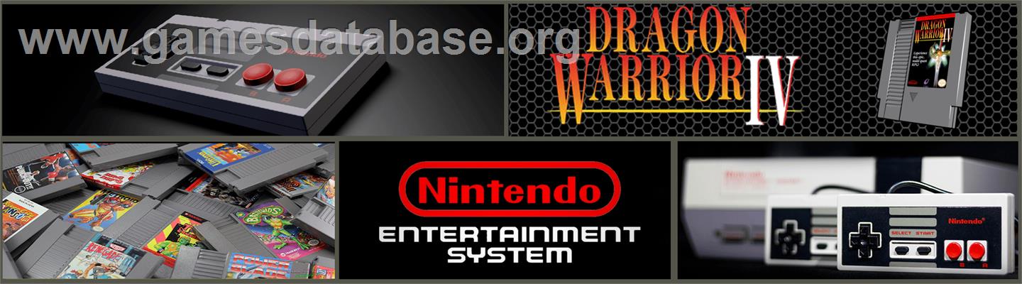 Dragon Warrior 4 - Nintendo NES - Artwork - Marquee