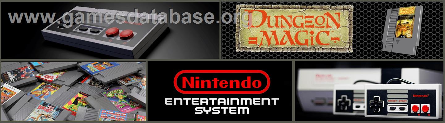 Dungeon Magic: Sword of the Elements - Nintendo NES - Artwork - Marquee