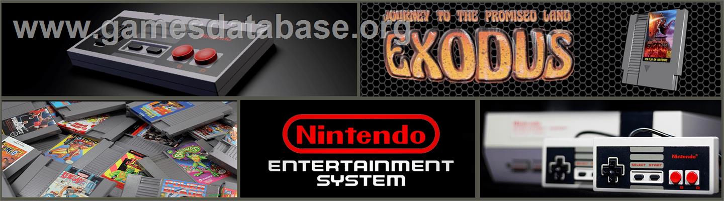 Exodus: Journey to the Promised Land - Nintendo NES - Artwork - Marquee
