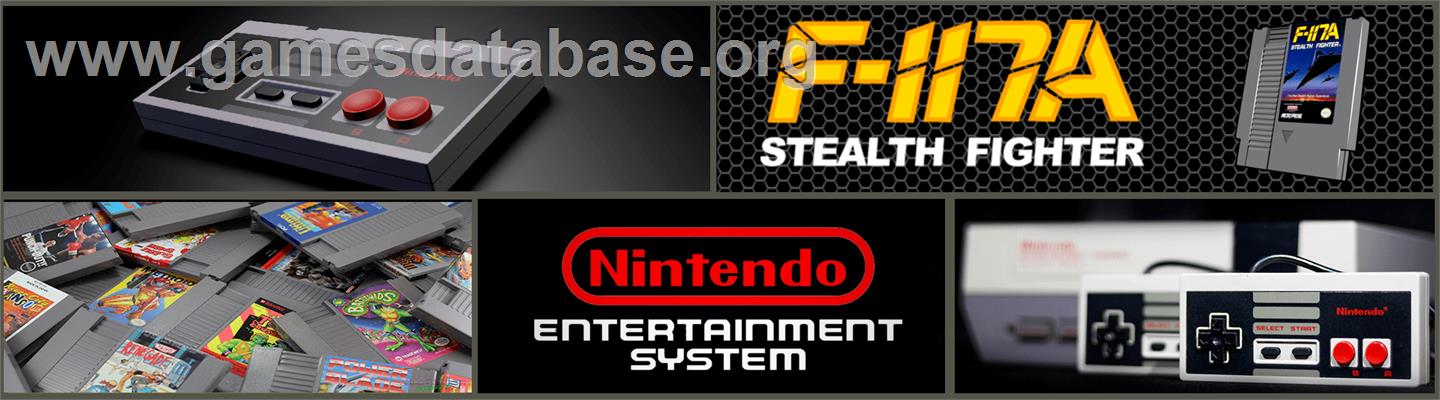 F-117A Stealth Fighter - Nintendo NES - Artwork - Marquee