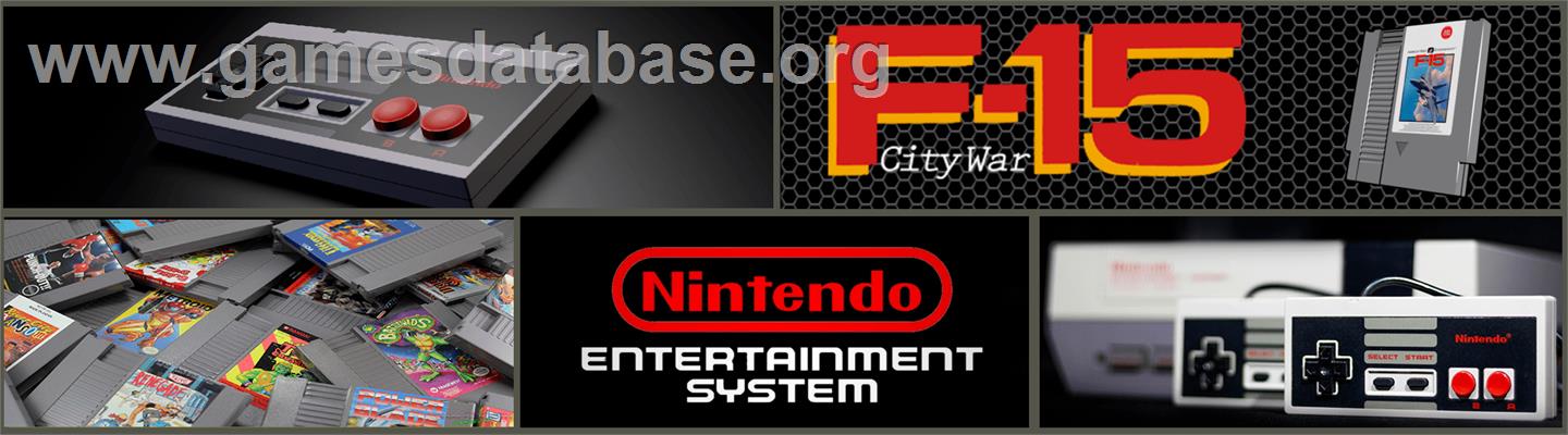 F-15 City War - Nintendo NES - Artwork - Marquee