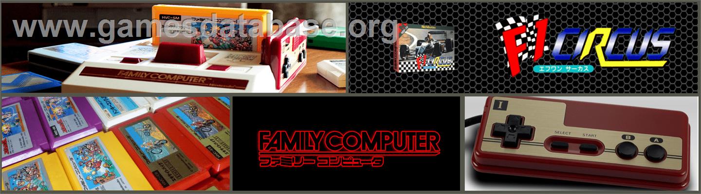 F1 Circus - Nintendo NES - Artwork - Marquee