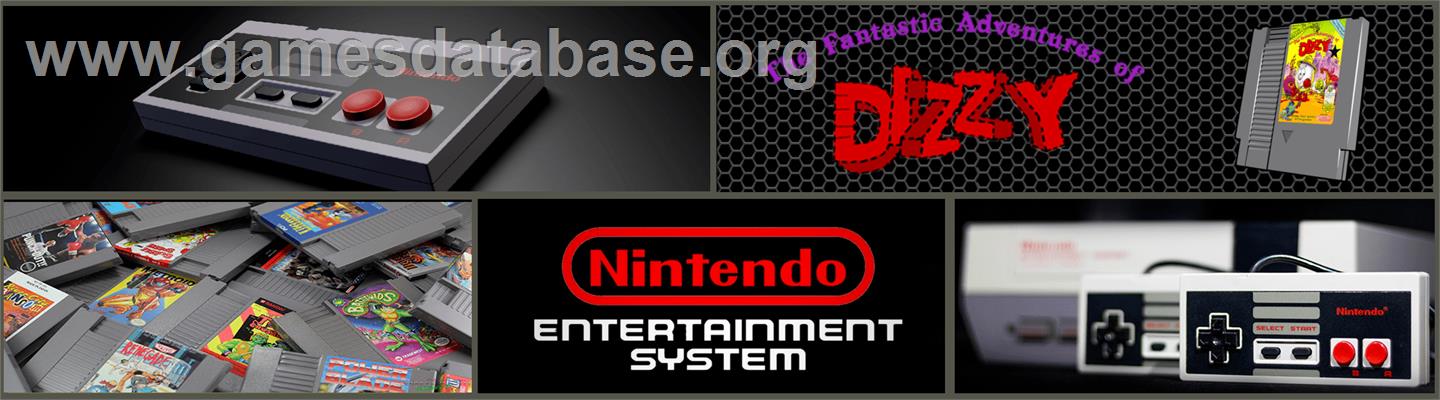 Fantastic Adventures of Dizzy - Nintendo NES - Artwork - Marquee