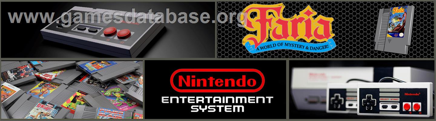 Faria - A World Of Mystery And Danger! - Nintendo NES - Artwork - Marquee