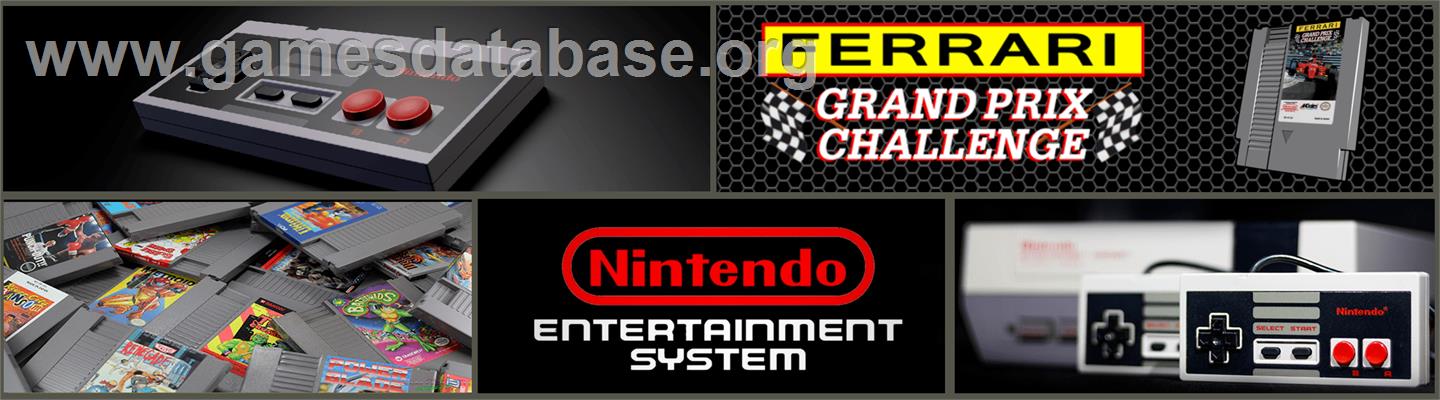 Ferrari Grand Prix Challenge - Nintendo NES - Artwork - Marquee