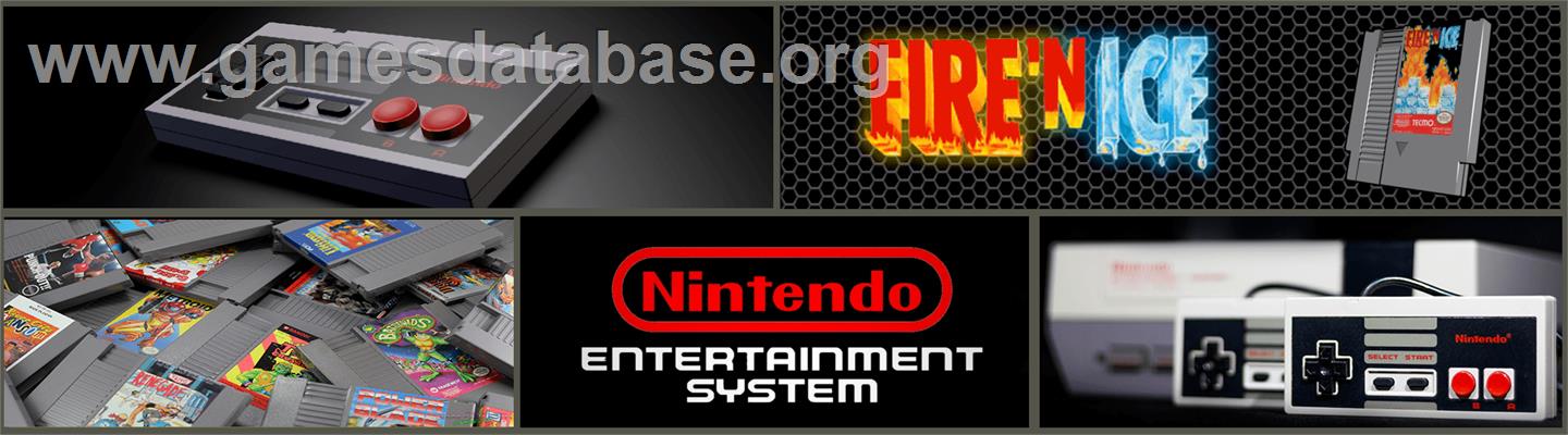 Fire and Ice - Nintendo NES - Artwork - Marquee