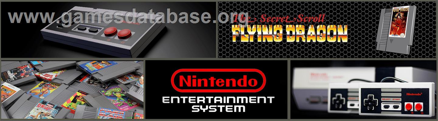 Flying Dragon: The Secret Scroll - Nintendo NES - Artwork - Marquee