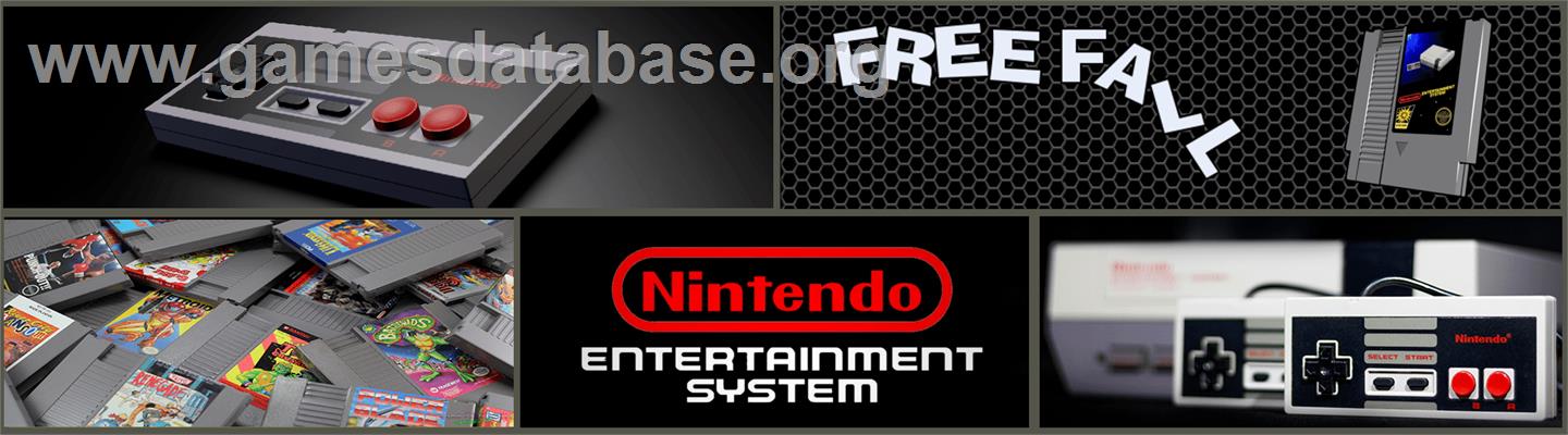 Free Fall - Nintendo NES - Artwork - Marquee