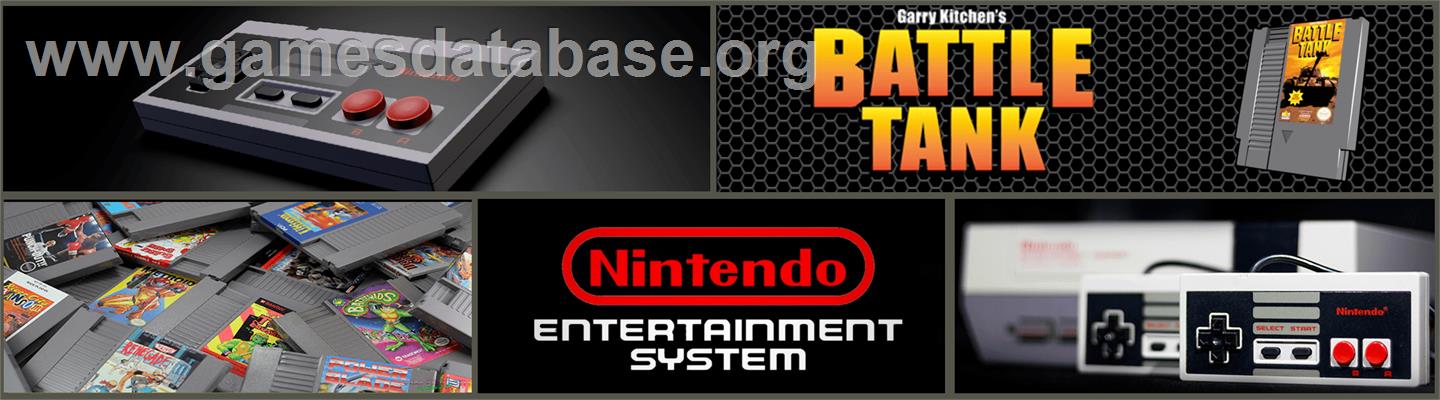 Garry Kitchen's Battletank - Nintendo NES - Artwork - Marquee