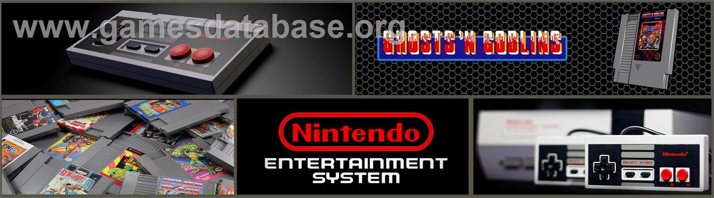 Ghosts'n Goblins - Nintendo NES - Artwork - Marquee