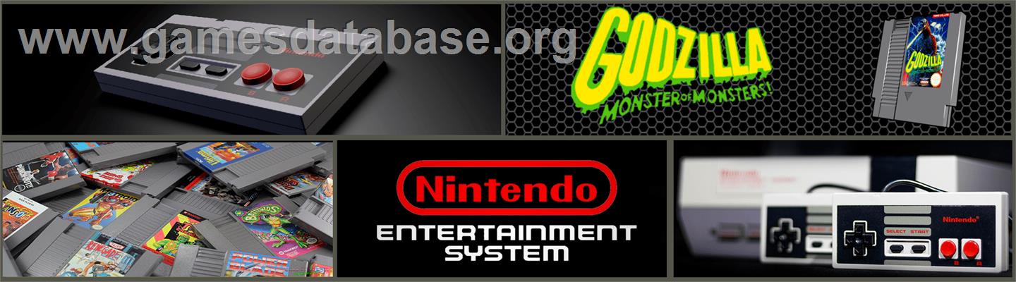Godzilla - Monster Of Monsters - Nintendo NES - Artwork - Marquee