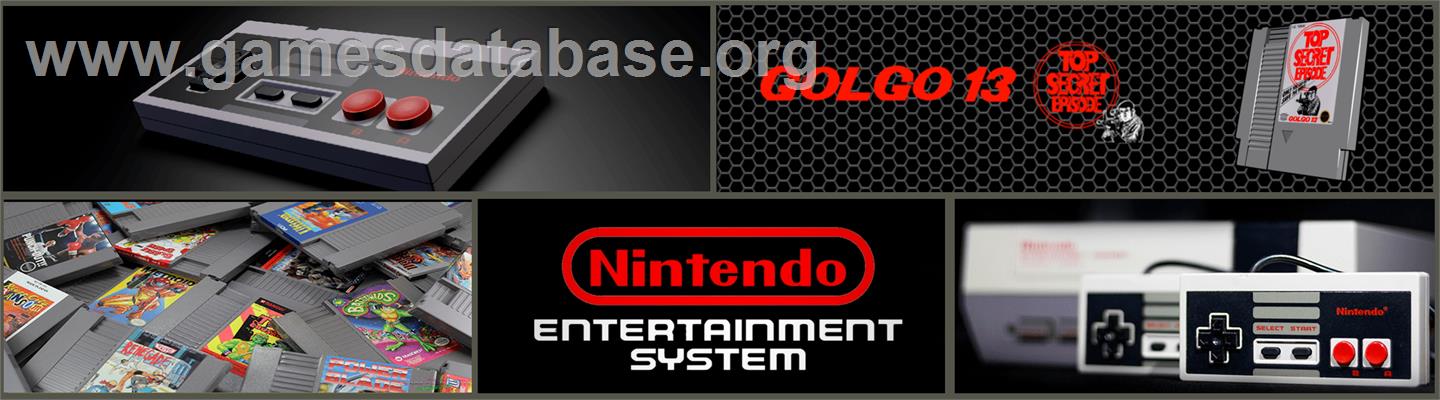 Golgo 13: Top Secret Episode - Nintendo NES - Artwork - Marquee