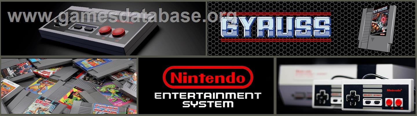Gyruss - Nintendo NES - Artwork - Marquee