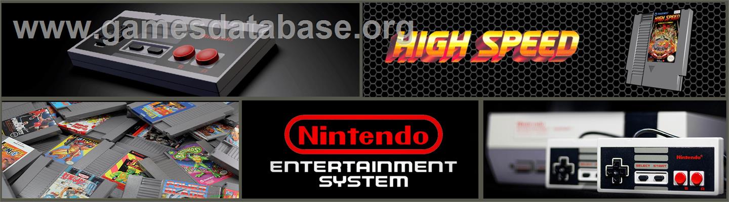 High Speed - Nintendo NES - Artwork - Marquee