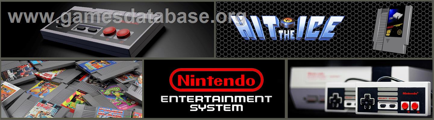Hit the Ice - The Video Hockey League - Nintendo NES - Artwork - Marquee
