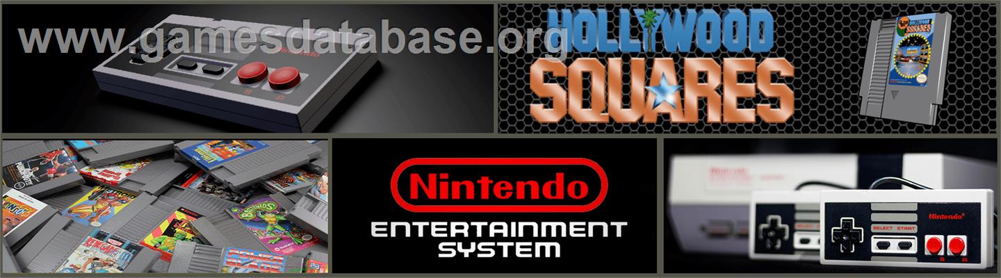 Hollywood Squares - Nintendo NES - Artwork - Marquee