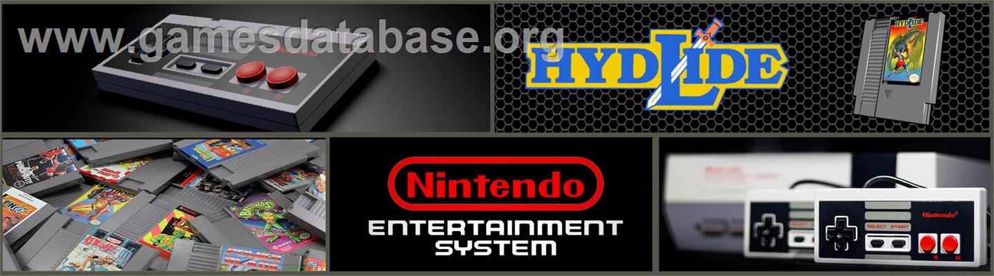 Hydlide - Nintendo NES - Artwork - Marquee