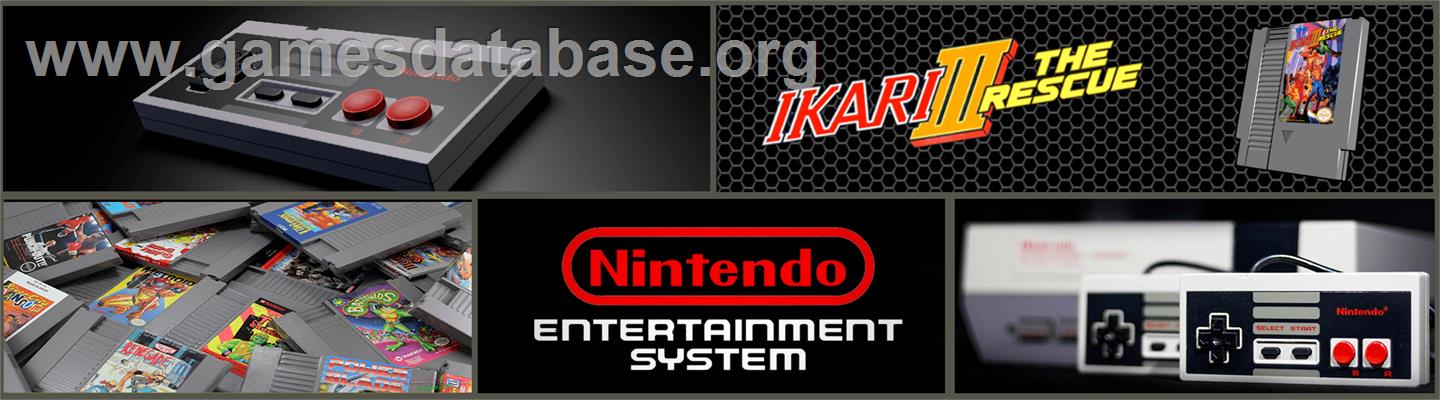 Ikari III - The Rescue - Nintendo NES - Artwork - Marquee