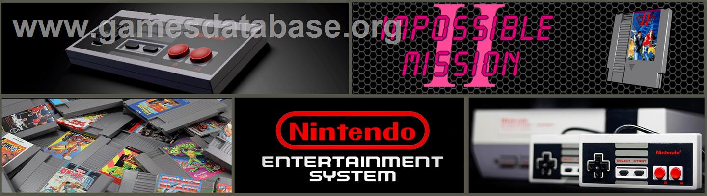 Impossible Mission 2 - Nintendo NES - Artwork - Marquee