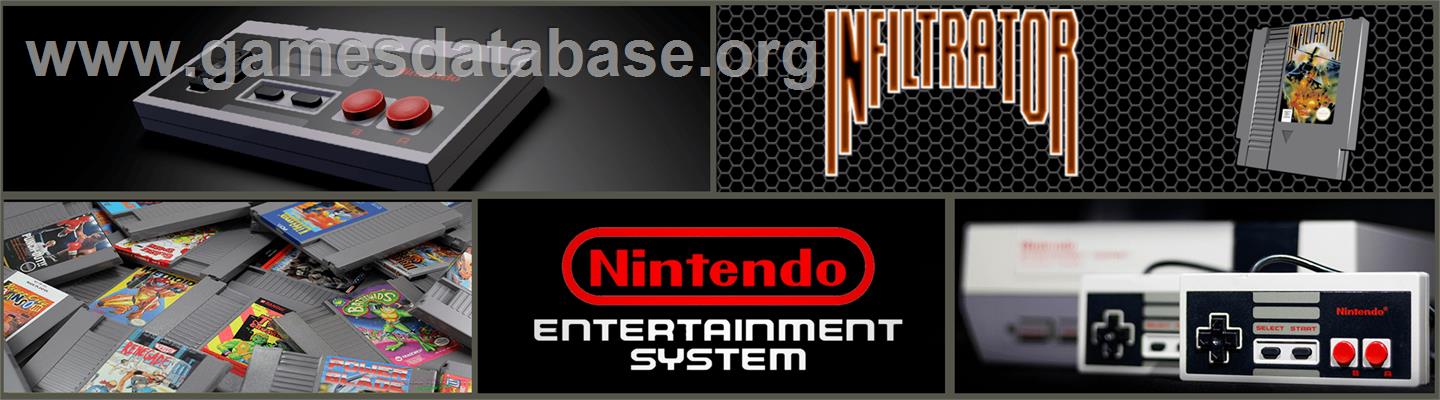 Infiltrator - Nintendo NES - Artwork - Marquee