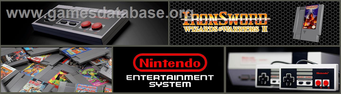 Ironsword: Wizards & Warriors 2 - Nintendo NES - Artwork - Marquee