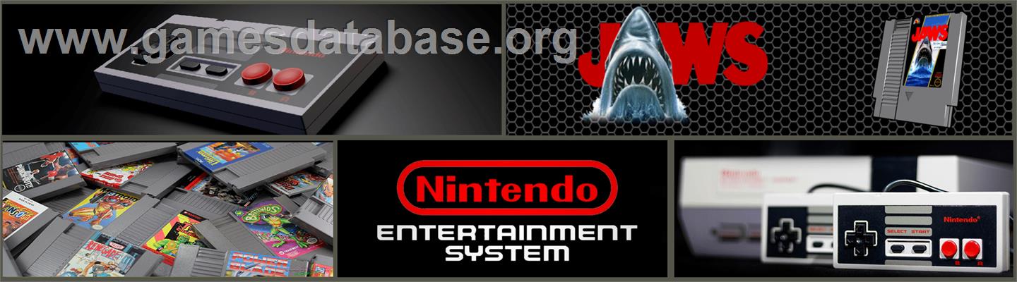 Jaws - Nintendo NES - Artwork - Marquee