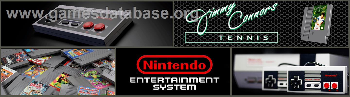 Jimmy Connor's Tennis - Nintendo NES - Artwork - Marquee