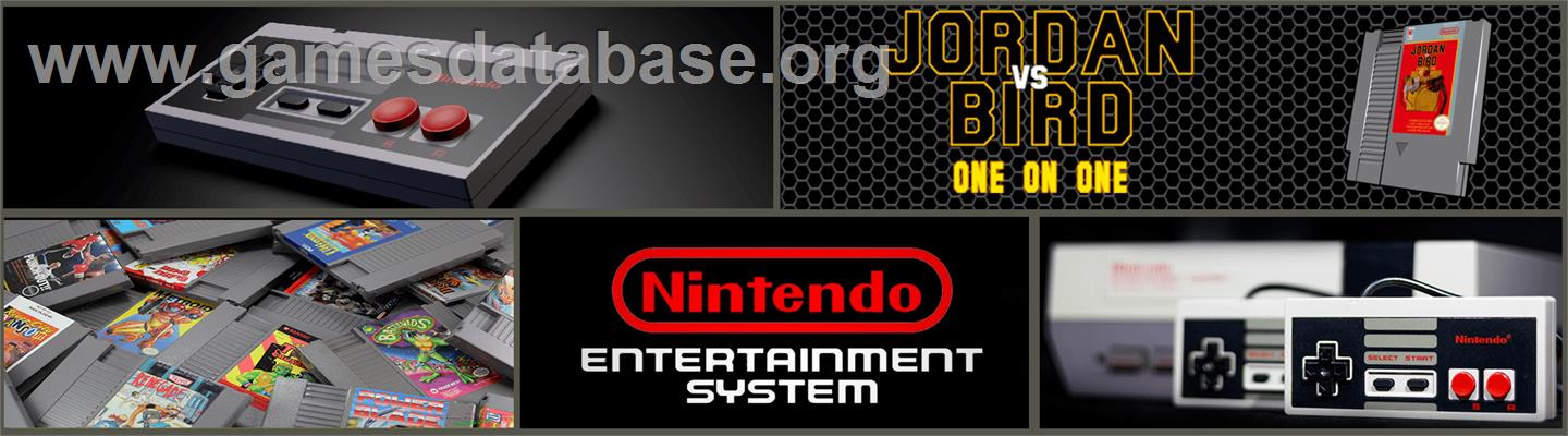 Jordan vs. Bird: One-on-One - Nintendo NES - Artwork - Marquee