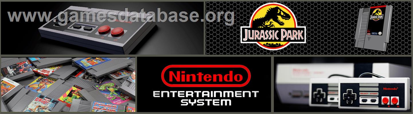 Jurassic Park - Nintendo NES - Artwork - Marquee