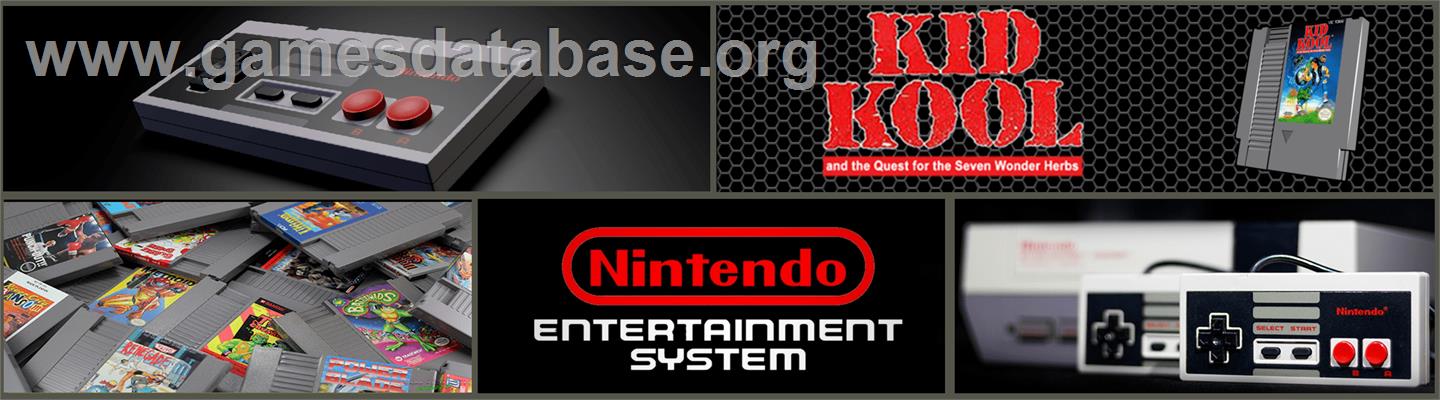 Kid Kool and the Quest for the Seven Wonder Herbs - Nintendo NES - Artwork - Marquee
