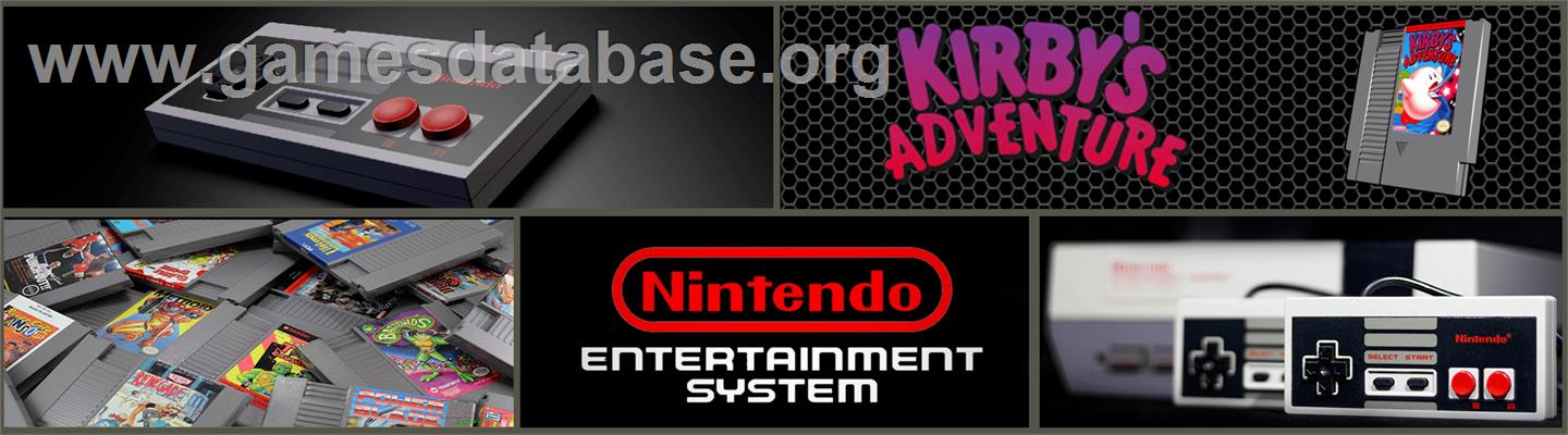 Kirby's Adventure - Nintendo NES - Artwork - Marquee