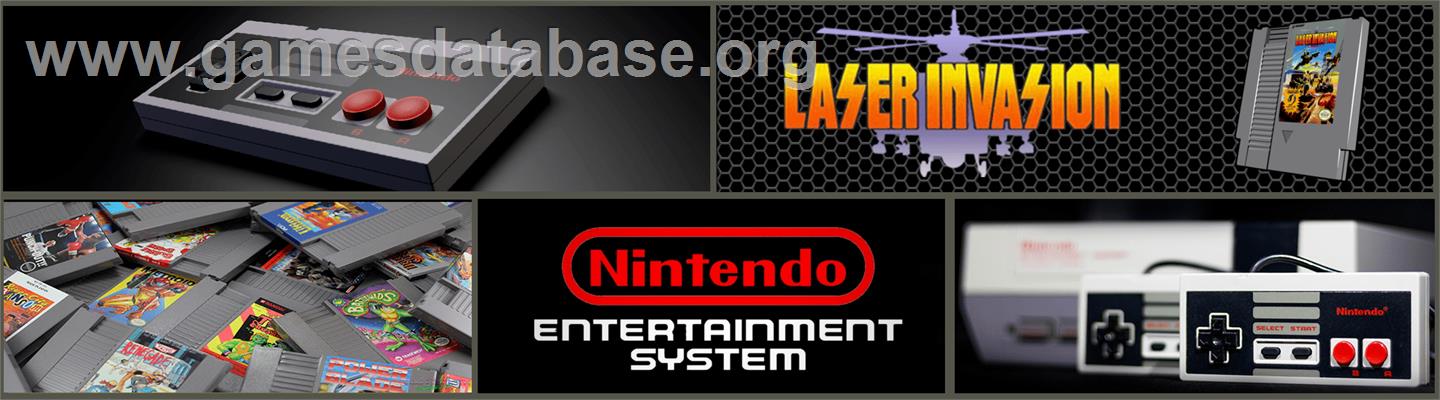 Laser Invasion - Nintendo NES - Artwork - Marquee