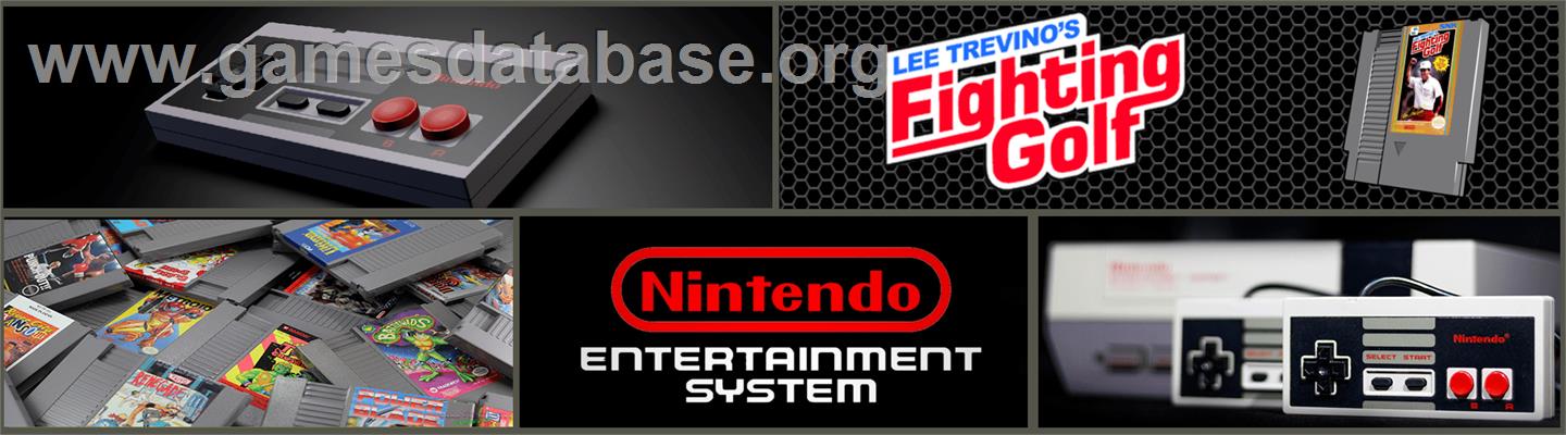 Lee Trevino's Fighting Golf - Nintendo NES - Artwork - Marquee