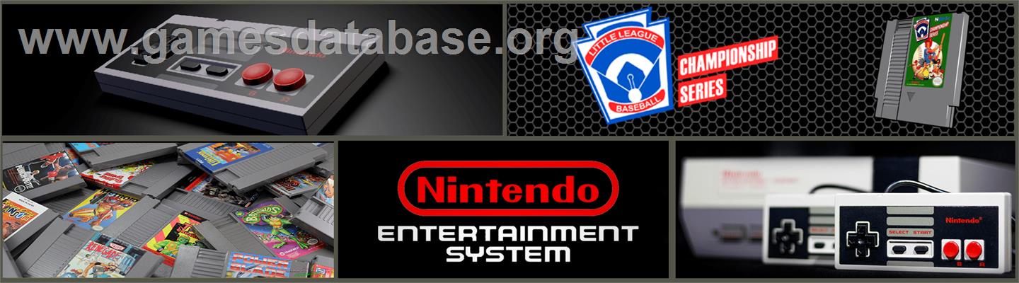 Little League Baseball Championship Series - Nintendo NES - Artwork - Marquee