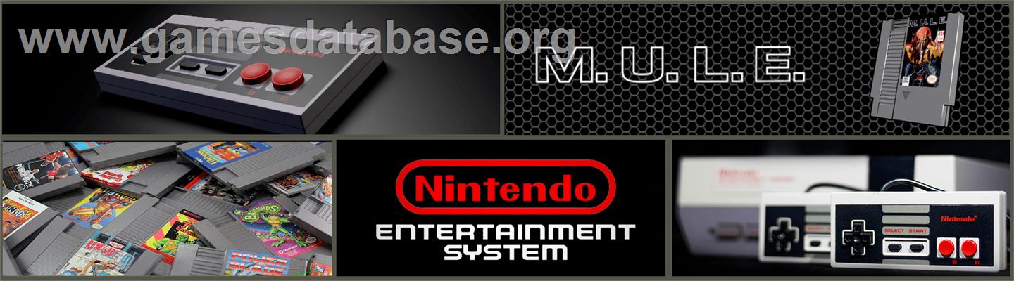 M.u.l.e. - Nintendo NES - Artwork - Marquee